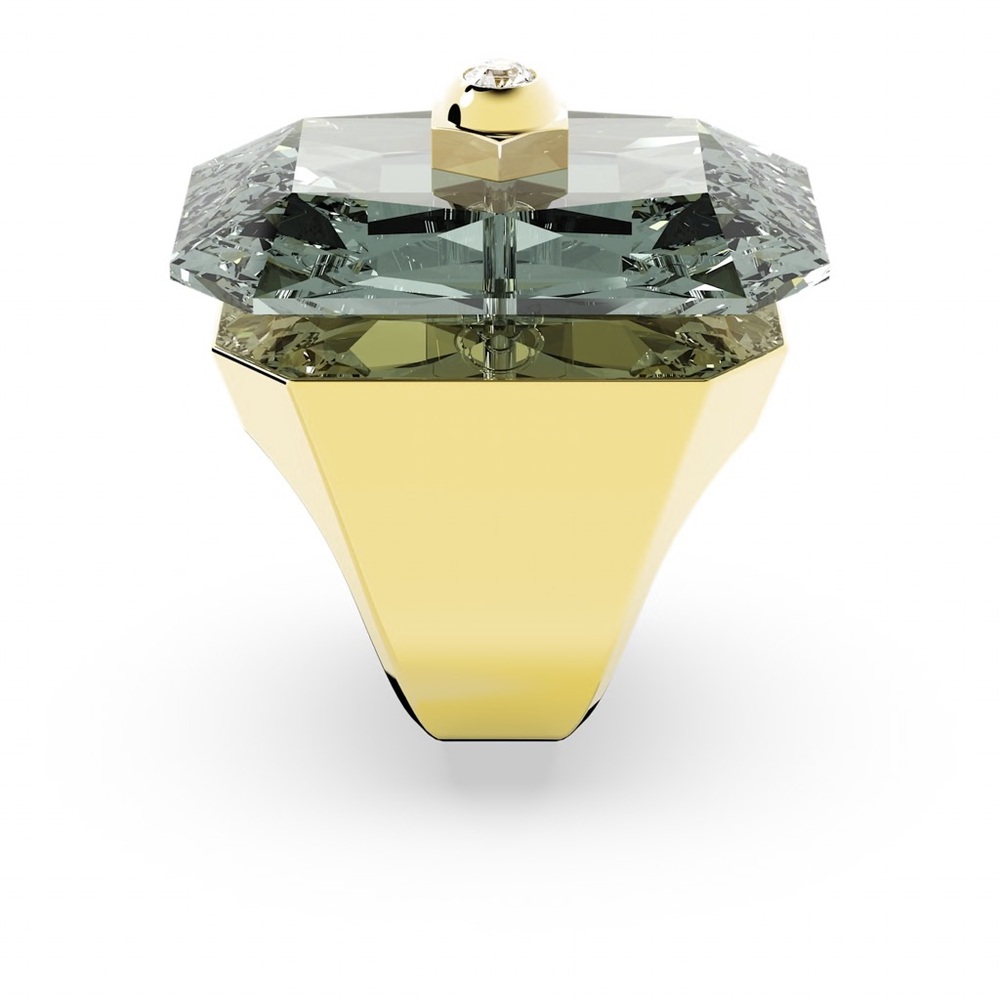 Swarovski Numina cocktail ring, Octagon cut, Gray, Gold-tone plated - Picture 4 of 5